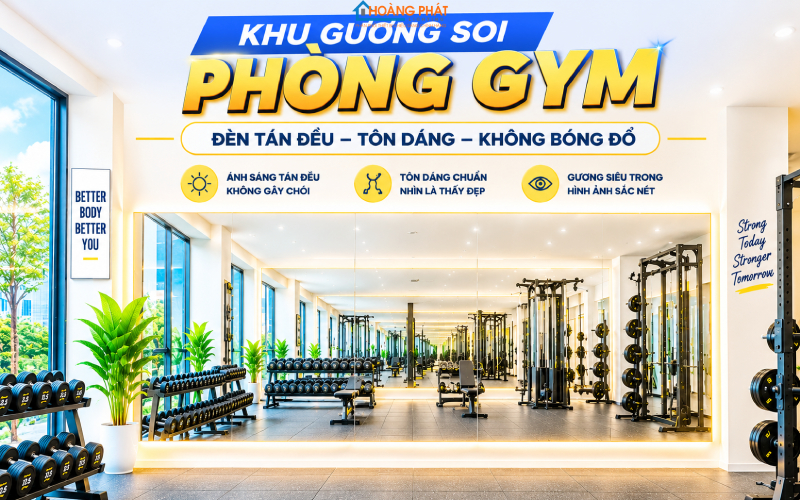 Đèn LED Chiếu Sáng Phòng Gym & Phòng Tập: Chọn Độ Rọi, Chống Chói