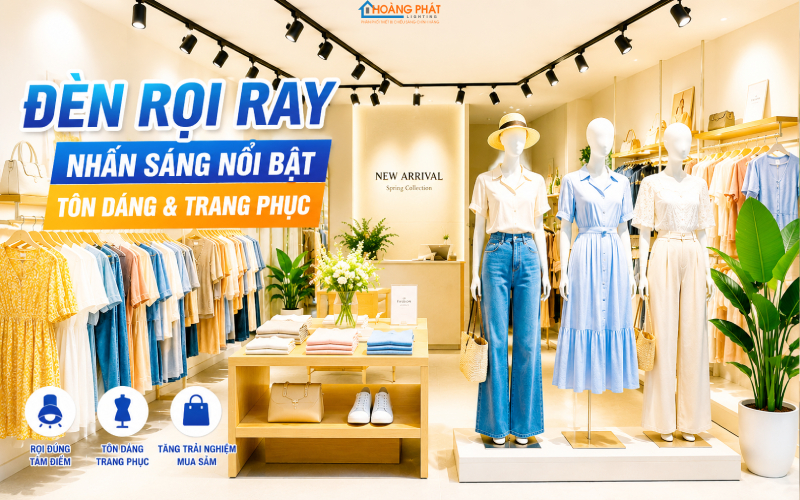 Thiết Kế Chiếu Sáng Shop Thời Trang: Tôn Màu Vải, Hút Khách