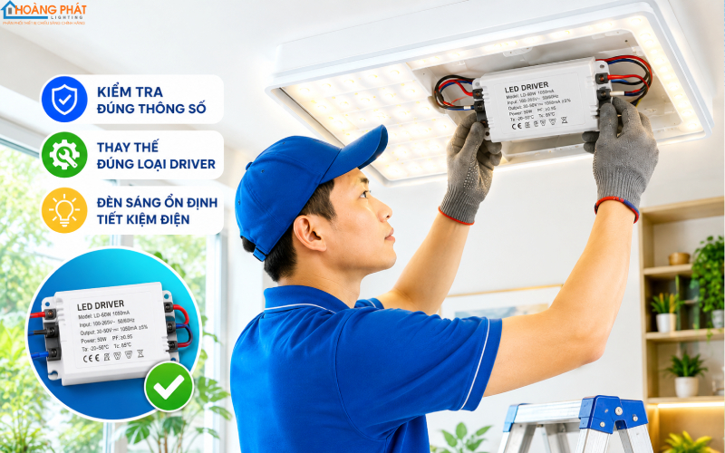 Driver Đèn LED Dòng Không Đổi Và Áp Không Đổi: Cách Chọn Chuẩn Kỹ Thuật