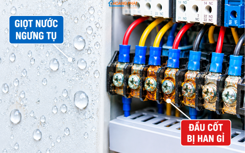 Chống Nồm Ẩm & Đọng Nước Cho Thiết Bị Điện, Đèn LED: Cẩm Nang Mùa Ẩm