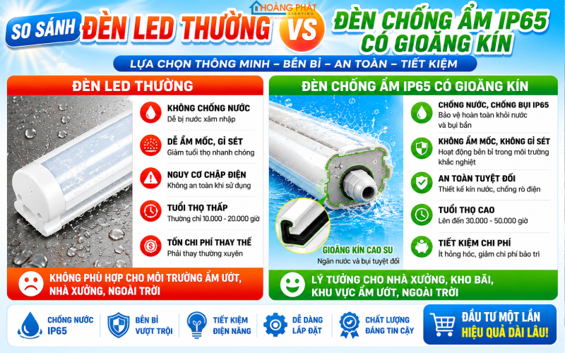 Chống Nồm Ẩm & Đọng Nước Cho Thiết Bị Điện, Đèn LED: Cẩm Nang Mùa Ẩm