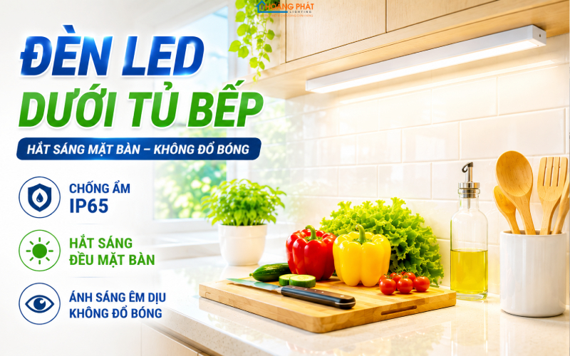 Chiếu Sáng Phòng Bếp: Chọn Đèn Đúng Để Nấu Ăn An Toàn, Ngon Mắt
