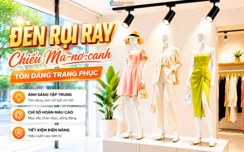 Thiết Kế Chiếu Sáng Shop Thời Trang: Tôn Màu Vải, Hút Khách