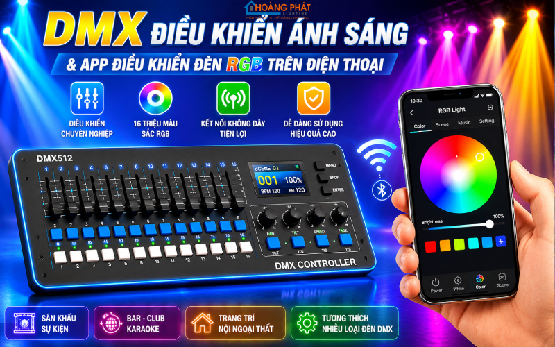 Chiếu Sáng Phòng Karaoke & Quán Bar: Đèn LED RGB Và Hiệu Ứng Ánh Sáng