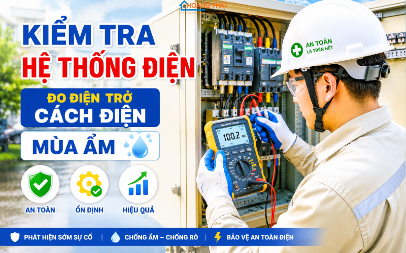 Chống Nồm Ẩm & Đọng Nước Cho Thiết Bị Điện, Đèn LED: Cẩm Nang Mùa Ẩm