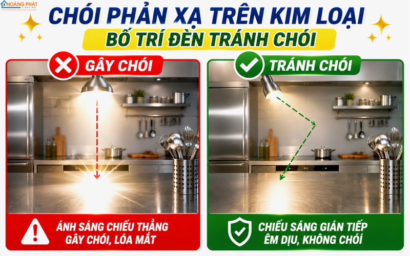 Chống chói phản xạ xưởng cơ khí