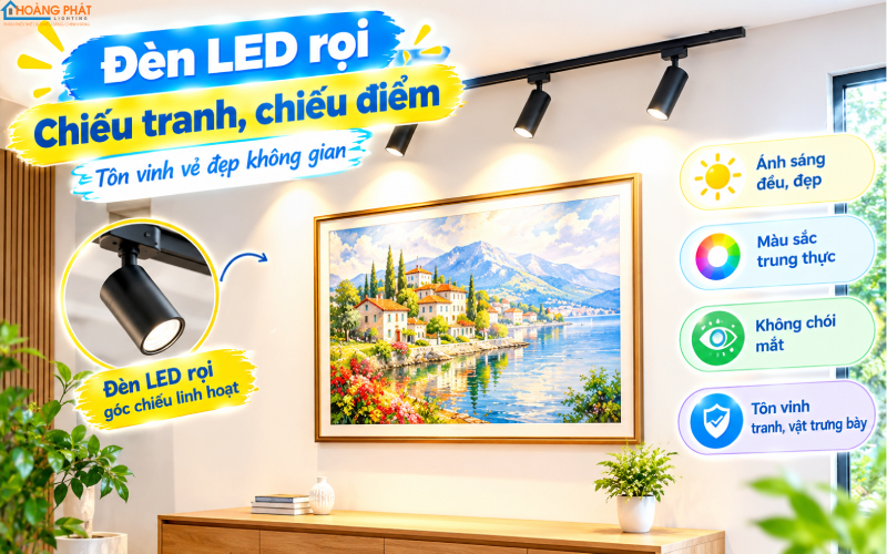 Đèn LED chiếu tranh nghệ thuật CRI cao