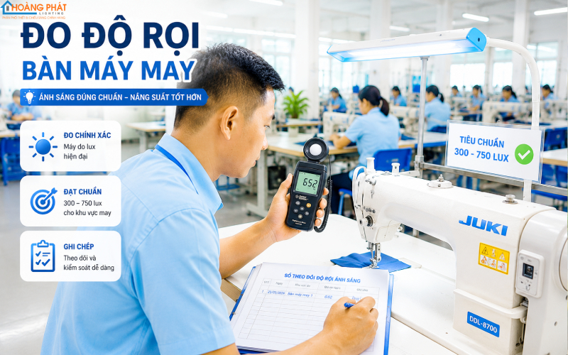 Chiếu Sáng Nhà Máy Dệt May Và Điện Tử: Chuẩn Lux Cho Khâu Tinh Vi