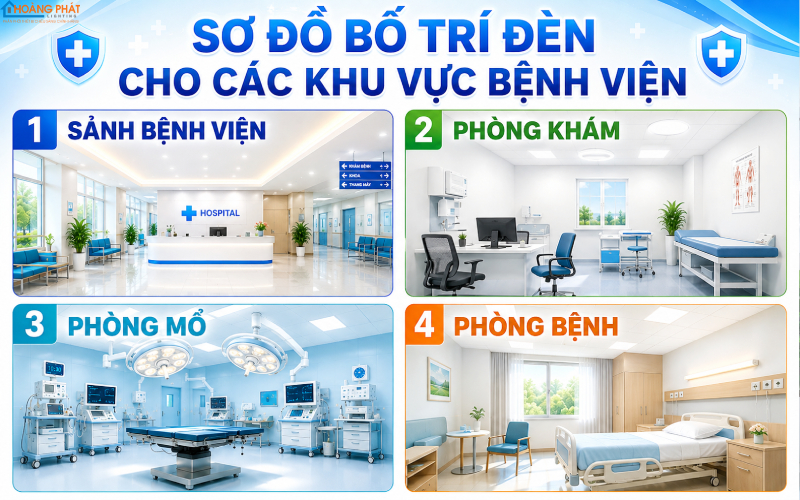Chiếu Sáng Phòng Khám, Bệnh Viện: Chuẩn Sạch Khuẩn, Đủ Sáng, Dễ Chịu