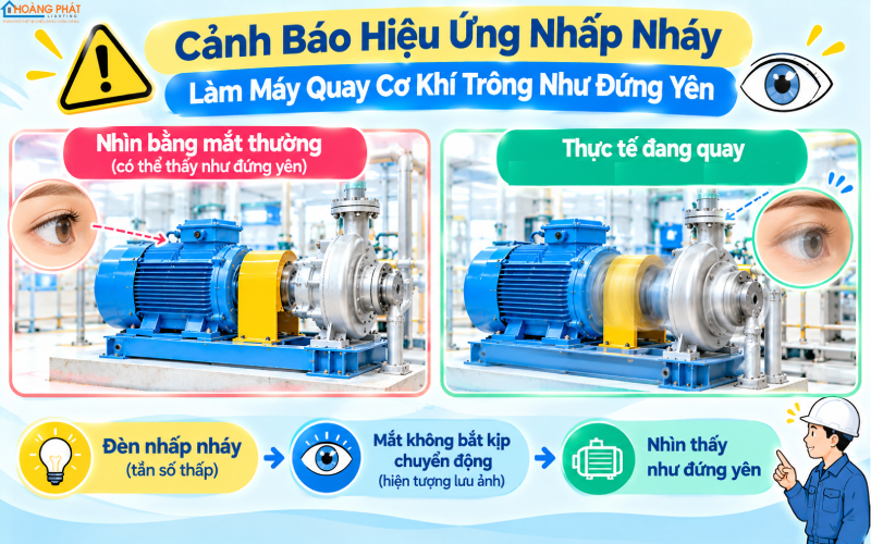 Khử hiệu ứng nhấp nháy xưởng cơ khí