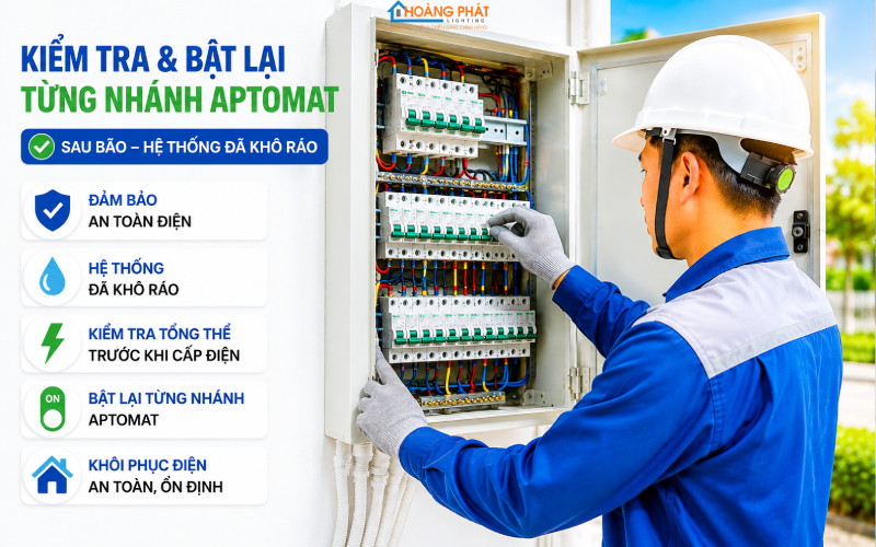 Điện Và Chiếu Sáng Mùa Gió Bão: Gia Cố Trụ Đèn, Chống Bung Vỡ